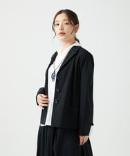 NGDED01450 GIANNI LO GIUDICE(ジャンニ ロ ジュディチェ) [日本製]クレイペーパーナイロンジャケット ブラック