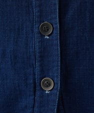 NGDED10330 GIANNI LO GIUDICE(ジャンニ ロ ジュディチェ) [洗える]二重織ガーゼデニム製品染めブルゾン ネイビー