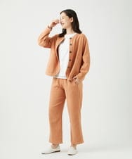 NGDED10330 GIANNI LO GIUDICE(ジャンニ ロ ジュディチェ) [洗える]二重織ガーゼデニム製品染めブルゾン ピンクベージュ