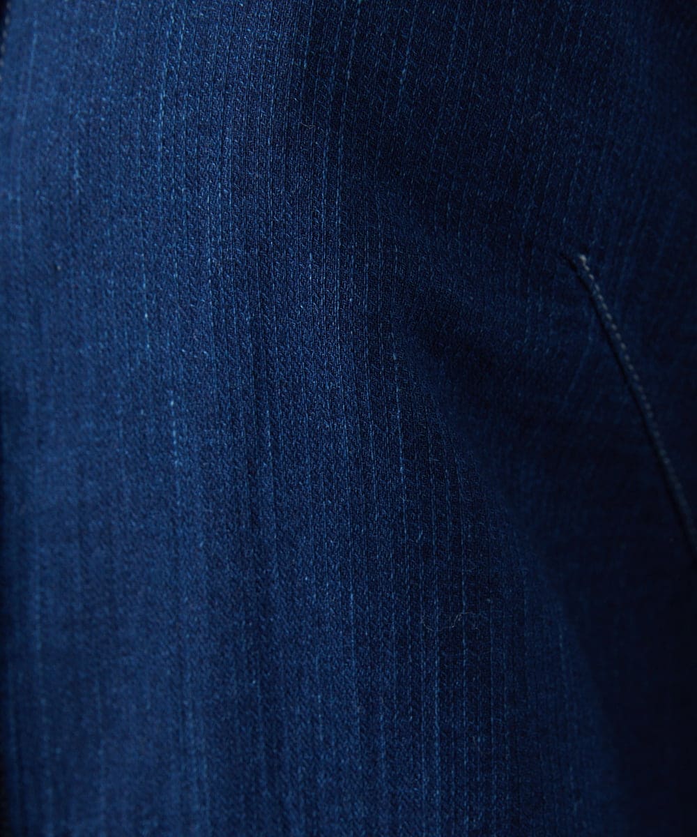 NGDEF16390 GIANNI LO GIUDICE(ジャンニ ロ ジュディチェ) [洗える]二重織ガーゼデニム製品染めフード付きブルゾン ネイビー