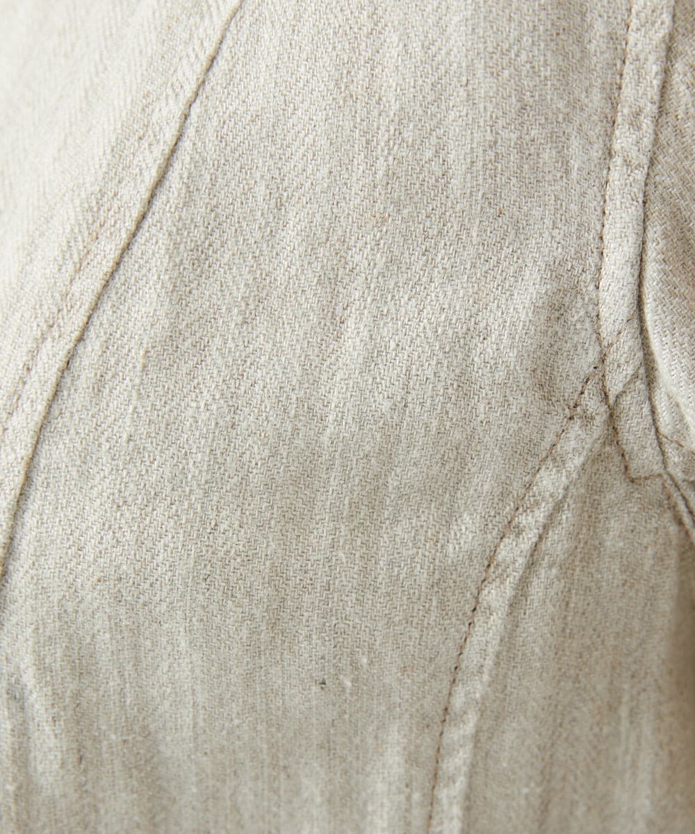 NGDEF17430 GIANNI LO GIUDICE(ジャンニ ロ ジュディチェ) 綿麻ヘリンボーンジャケット ベージュ