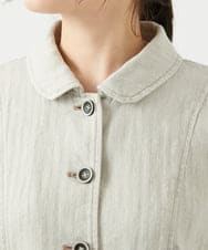 NGDEF17430 GIANNI LO GIUDICE(ジャンニ ロ ジュディチェ) 綿麻ヘリンボーンジャケット ベージュ