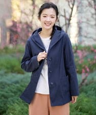 NGDEF18360 GIANNI LO GIUDICE(ジャンニ ロ ジュディチェ) シャンブレーリバーコート ネイビー