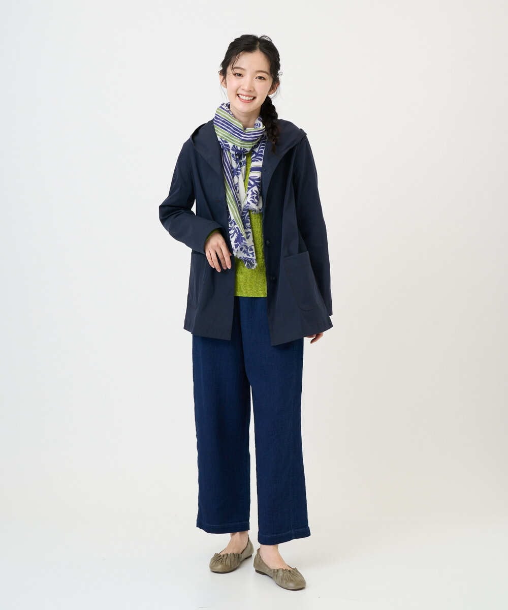 NGDEF18360 GIANNI LO GIUDICE(ジャンニ ロ ジュディチェ) シャンブレーリバーコート ネイビー