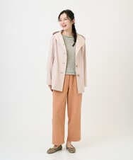 NGDEF18360 GIANNI LO GIUDICE(ジャンニ ロ ジュディチェ) シャンブレーリバーコート ピンクベージュ