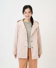 NGDEF18360 GIANNI LO GIUDICE(ジャンニ ロ ジュディチェ) シャンブレーリバーコート ピンクベージュ