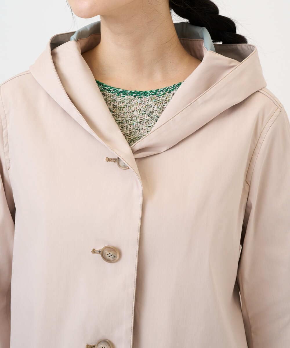 NGDEF18360 GIANNI LO GIUDICE(ジャンニ ロ ジュディチェ) シャンブレーリバーコート ピンクベージュ