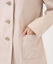 NGDEF18360 GIANNI LO GIUDICE(ジャンニ ロ ジュディチェ) シャンブレーリバーコート ピンクベージュ