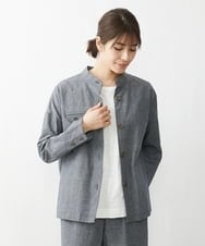 NGDET06390 GIANNI LO GIUDICE(ジャンニ ロ ジュディチェ) [日本製]スラブポプリンジャケット ネイビー