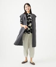 NGDGA30360 GIANNI LO GIUDICE(ジャンニ ロ ジュディチェ) [洗える]コットンナイロンカノコ編みロングジレ ダークグレー