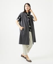 NGDGA30360 GIANNI LO GIUDICE(ジャンニ ロ ジュディチェ) [洗える]コットンナイロンカノコ編みロングジレ ダークグレー