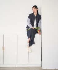 NGDGD20390 GIANNI LO GIUDICE(ジャンニ ロ ジュディチェ) [洗える]スラブシャンブレーデニムブルゾン ネイビー