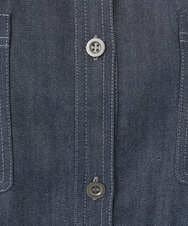 NGDGD20390 GIANNI LO GIUDICE(ジャンニ ロ ジュディチェ) [洗える]スラブシャンブレーデニムブルゾン ネイビー