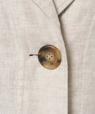 NGDGE40430 GIANNI LO GIUDICE(ジャンニ ロ ジュディチェ) [洗える]デニム調リネンジャケット ネイビー