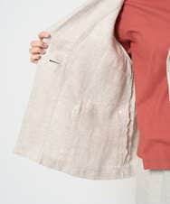 NGDGE40430 GIANNI LO GIUDICE(ジャンニ ロ ジュディチェ) [洗える]デニム調リネンジャケット ネイビー