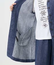 NGDGE41390 GIANNI LO GIUDICE(ジャンニ ロ ジュディチェ) [洗える]デニム調リネンジレ ネイビー