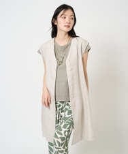 NGDGE41390 GIANNI LO GIUDICE(ジャンニ ロ ジュディチェ) [洗える]デニム調リネンジレ ネイビー