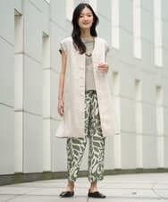 NGDGE41390 GIANNI LO GIUDICE(ジャンニ ロ ジュディチェ) [洗える]デニム調リネンジレ ネイビー