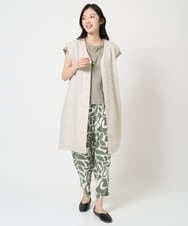 NGDGE41390 GIANNI LO GIUDICE(ジャンニ ロ ジュディチェ) [洗える]デニム調リネンジレ ネイビー