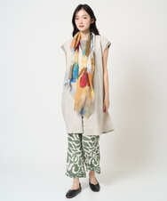 NGDGE41390 GIANNI LO GIUDICE(ジャンニ ロ ジュディチェ) [洗える]デニム調リネンジレ ネイビー