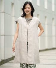 NGDGE41390 GIANNI LO GIUDICE(ジャンニ ロ ジュディチェ) [洗える]デニム調リネンジレ ネイビー