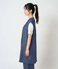 NGDGE41390 GIANNI LO GIUDICE(ジャンニ ロ ジュディチェ) [洗える]デニム調リネンジレ ネイビー