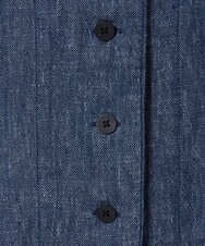 NGDGE41390 GIANNI LO GIUDICE(ジャンニ ロ ジュディチェ) [洗える]デニム調リネンジレ ネイビー