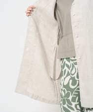 NGDGE41390 GIANNI LO GIUDICE(ジャンニ ロ ジュディチェ) [洗える]デニム調リネンジレ ネイビー