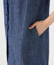 NGDGE41390 GIANNI LO GIUDICE(ジャンニ ロ ジュディチェ) [洗える]デニム調リネンジレ ネイビー