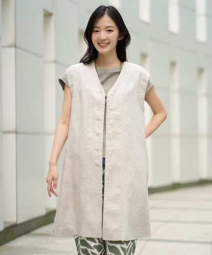 NGDGE41390 GIANNI LO GIUDICE [洗える]デニム調リネンジレ