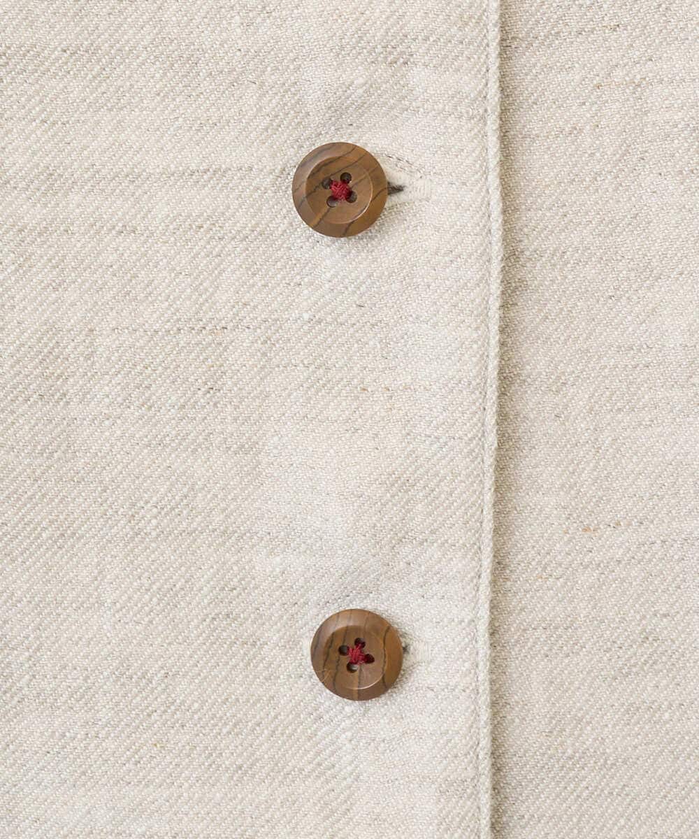 NGDGE41390 GIANNI LO GIUDICE(ジャンニ ロ ジュディチェ) [洗える]デニム調リネンジレ ベージュ