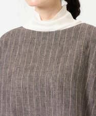 NGDGE51300 GIANNI LO GIUDICE(ジャンニ ロ ジュディチェ) [洗える]リネンステッチストライプベスト ブラック