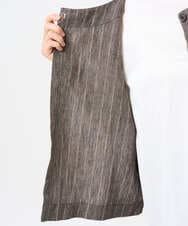 NGDGE51300 GIANNI LO GIUDICE(ジャンニ ロ ジュディチェ) [洗える]リネンステッチストライプベスト ブラック