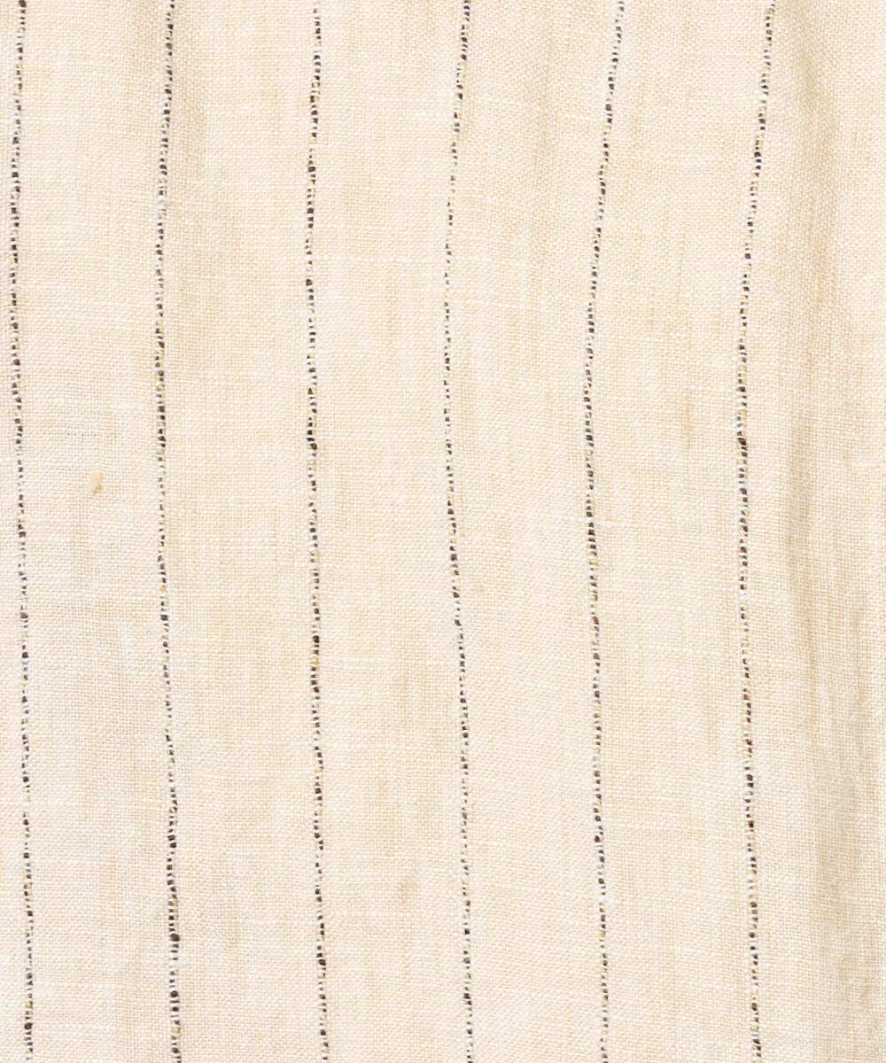 NGDGE51300 GIANNI LO GIUDICE(ジャンニ ロ ジュディチェ) [洗える]リネンステッチストライプベスト ブラック