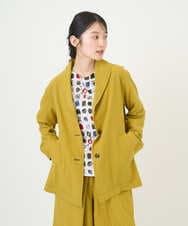 NGDGF26360 GIANNI LO GIUDICE(ジャンニ ロ ジュディチェ) [洗える]コットンナチュラルワッシャージャケット イエロー