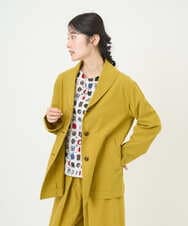 NGDGF26360 GIANNI LO GIUDICE(ジャンニ ロ ジュディチェ) [洗える]コットンナチュラルワッシャージャケット イエロー