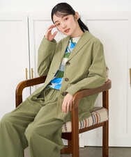NGDGF26360 GIANNI LO GIUDICE(ジャンニ ロ ジュディチェ) [洗える]コットンナチュラルワッシャージャケット イエロー