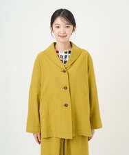 NGDGF26360 GIANNI LO GIUDICE(ジャンニ ロ ジュディチェ) [洗える]コットンナチュラルワッシャージャケット イエロー