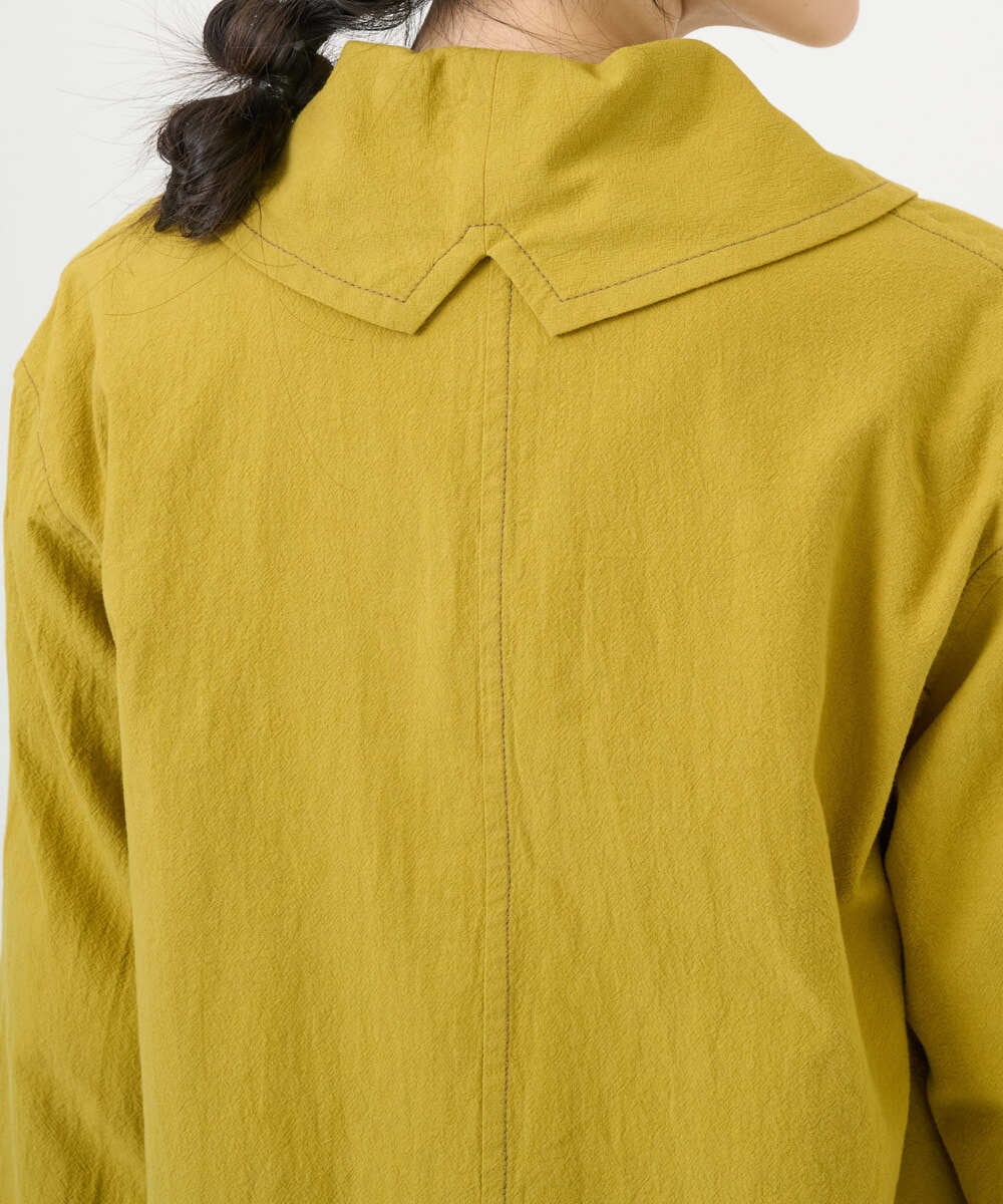 NGDGF26360 GIANNI LO GIUDICE(ジャンニ ロ ジュディチェ) [洗える]コットンナチュラルワッシャージャケット イエロー