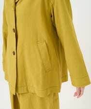 NGDGF26360 GIANNI LO GIUDICE(ジャンニ ロ ジュディチェ) [洗える]コットンナチュラルワッシャージャケット イエロー