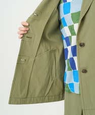 NGDGF26360 GIANNI LO GIUDICE(ジャンニ ロ ジュディチェ) [洗える]コットンナチュラルワッシャージャケット グリーン