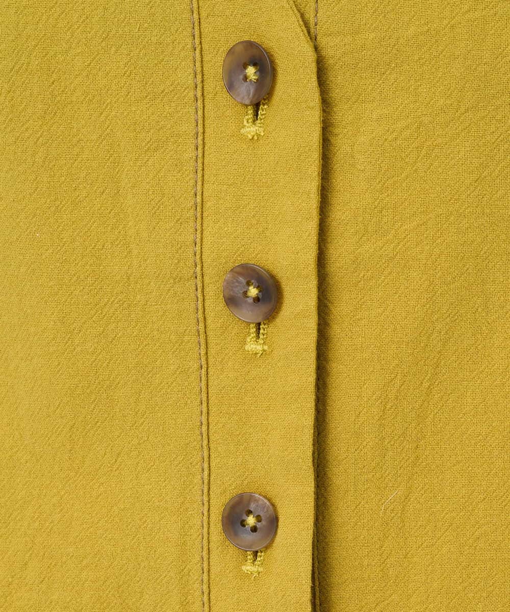 NGDGF27270 GIANNI LO GIUDICE(ジャンニ ロ ジュディチェ) [洗える]コットンナチュラルワッシャーベスト イエロー