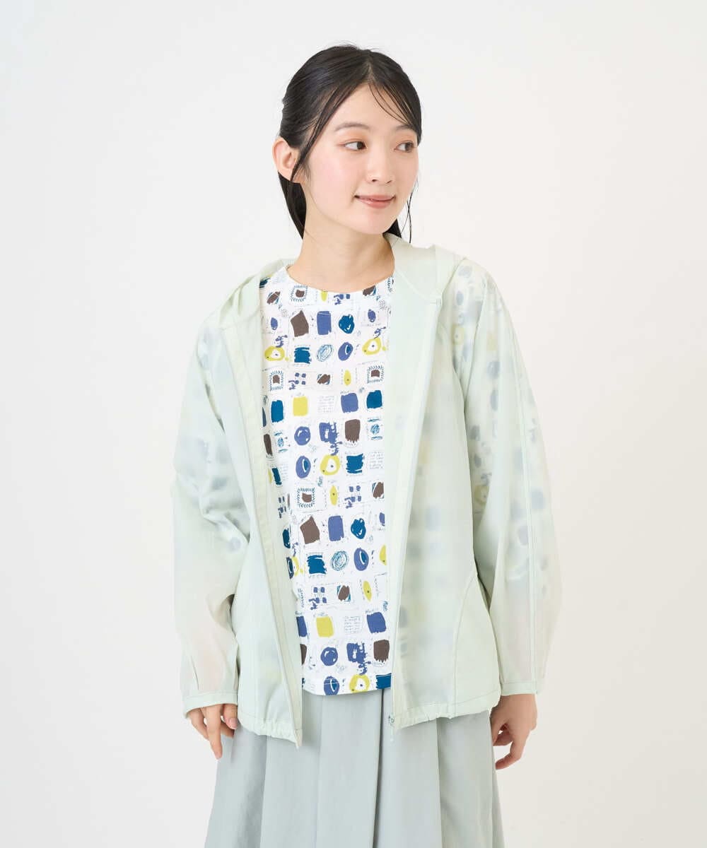 NGDGF37290 GIANNI LO GIUDICE(ジャンニ ロ ジュディチェ) [洗える]ナイロンストレッチタフタブルゾン ミントグリーン