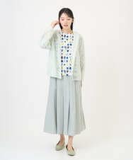 NGDGF37290 GIANNI LO GIUDICE(ジャンニ ロ ジュディチェ) [洗える]ナイロンストレッチタフタブルゾン ミントグリーン