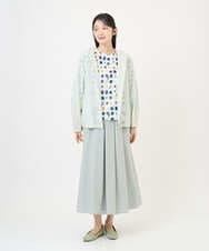 NGDGF37290 GIANNI LO GIUDICE(ジャンニ ロ ジュディチェ) [洗える]ナイロンストレッチタフタブルゾン ミントグリーン