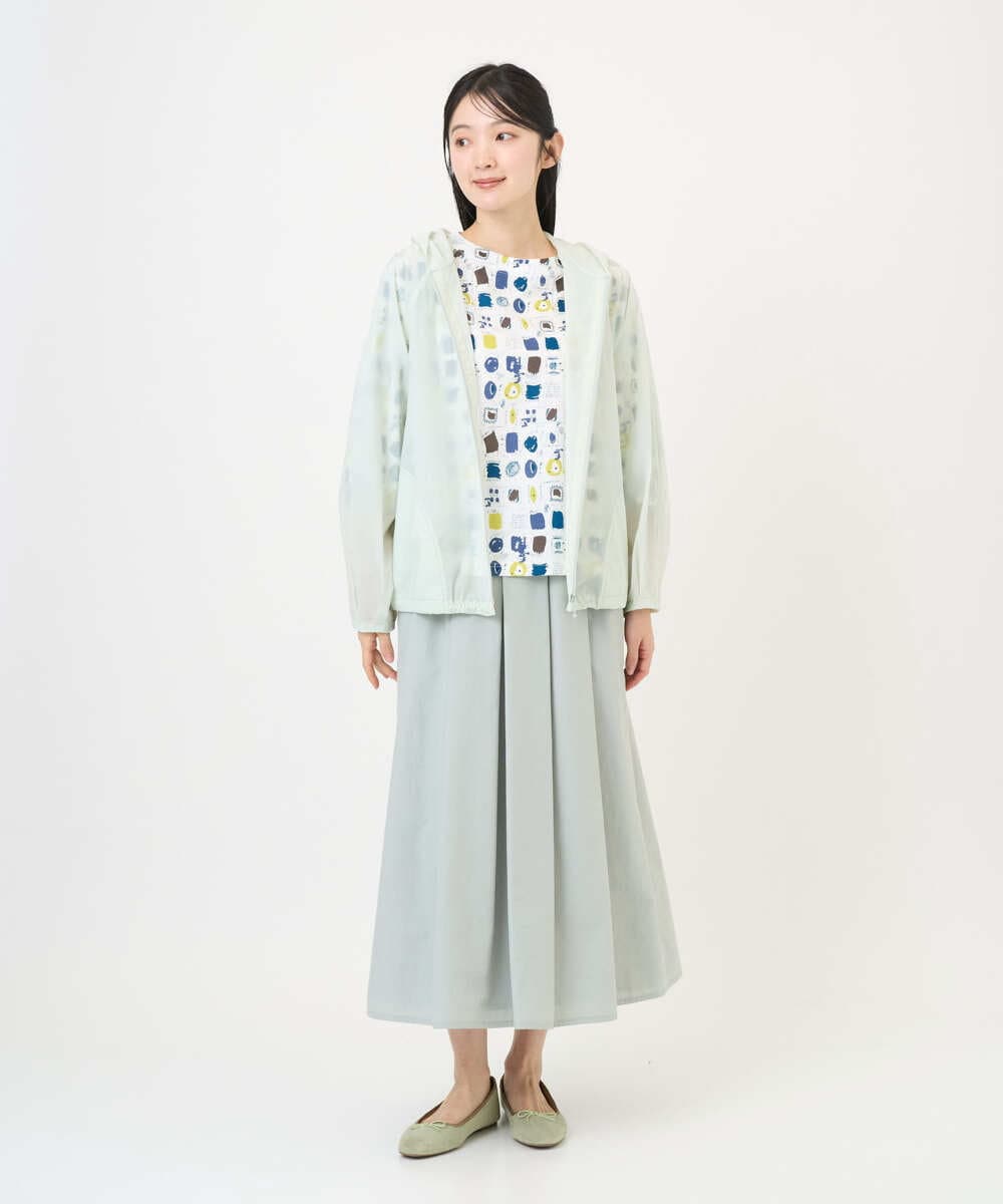 NGDGF37290 GIANNI LO GIUDICE(ジャンニ ロ ジュディチェ) [洗える]ナイロンストレッチタフタブルゾン ミントグリーン