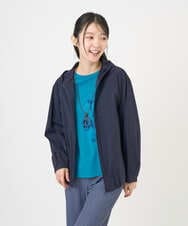 NGDGF37290 GIANNI LO GIUDICE(ジャンニ ロ ジュディチェ) [洗える]ナイロンストレッチタフタブルゾン ネイビー