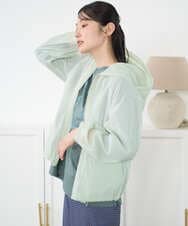 NGDGF37290 GIANNI LO GIUDICE(ジャンニ ロ ジュディチェ) [洗える]ナイロンストレッチタフタブルゾン ネイビー