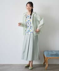 NGDGF37290 GIANNI LO GIUDICE(ジャンニ ロ ジュディチェ) [洗える]ナイロンストレッチタフタブルゾン ネイビー