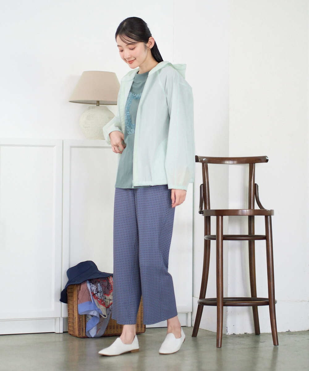 NGDGF37290 GIANNI LO GIUDICE(ジャンニ ロ ジュディチェ) [洗える]ナイロンストレッチタフタブルゾン ネイビー